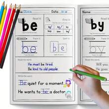 English Sight Word Reading & Writing Practice Notebooks, Word ...