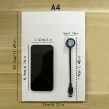 1件 柔性軟管 USB 黃色日落投影迷你投影燈，室內裝飾燈，拍照背景氛圍燈，便攜氛圍燈 - 黃色 - 查看 6