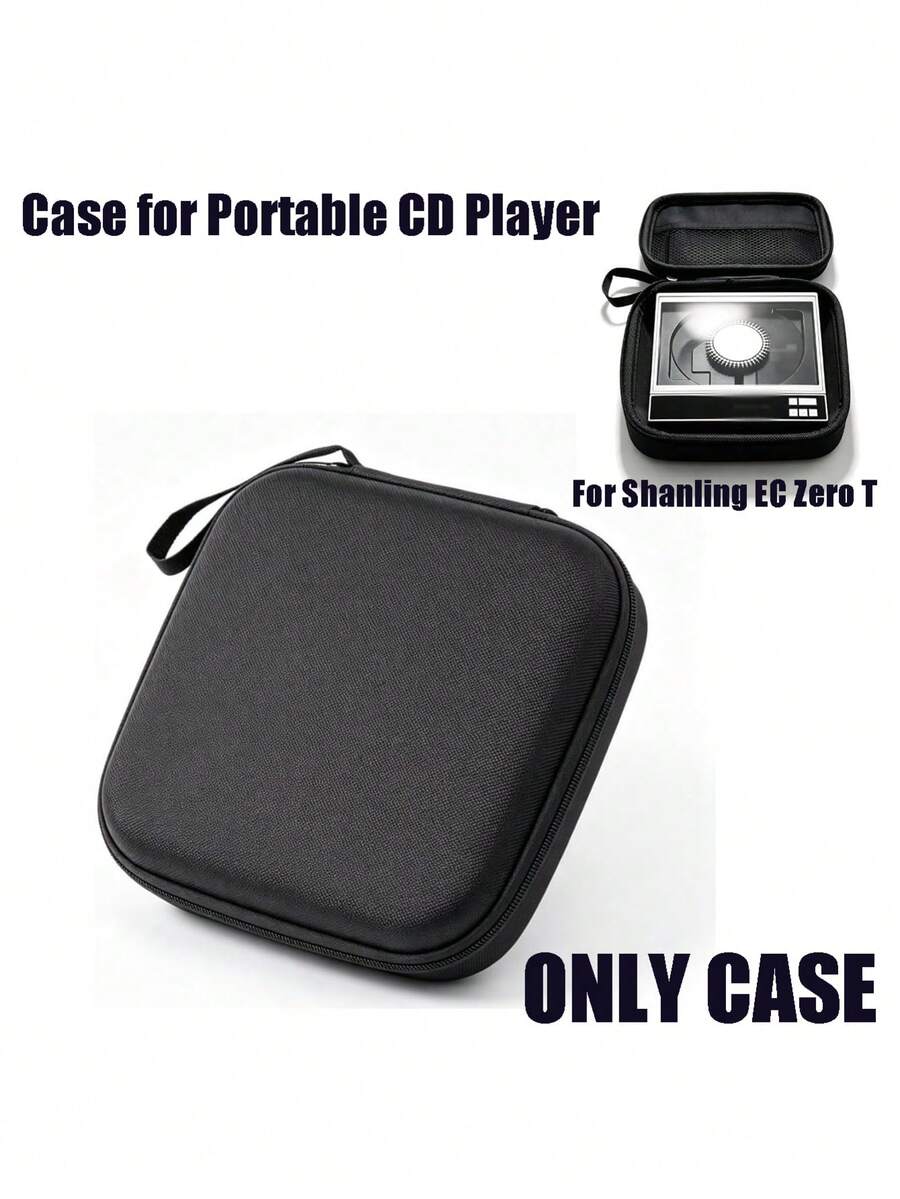 Carrying Case Compatible With Shanling EC Zero T,EVA Protective Storage Bag With Mesh Pocket, Portable Travel Organizer For CD Player,Only Case - Multicolor - View 1