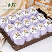 Luxury Large Bag, 15pcs, Mohair Blend Yarn, Soft And Skin-Friendly, Non-Irritating, Suitable For Knitting Sweaters, Vests, Cardigans, Hats, Shawls, Capes And More - Alpaca Horse 15-pack - View 25