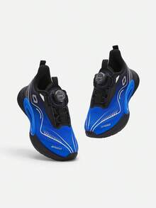 Boys Girls Gradient Color Sneakers Soft Comfort Winter Kids Footwear - Blue Tint - View 4