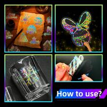 50 Buah Stiker Glitter Holografik Natal, Stiker Dekoratif Elemen Natal, Stiker Tahan Air untuk Jurnal, Botol Minum, dan Casing Ponsel - Satu-Ukuran - View 4