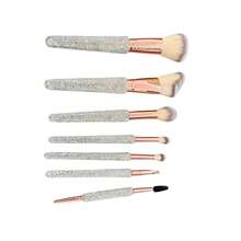 7PC Luxury Rhinestone Makeup Brush Set, Makeup Tools For Powder, Blush And Makeup - Multicolor - View 3