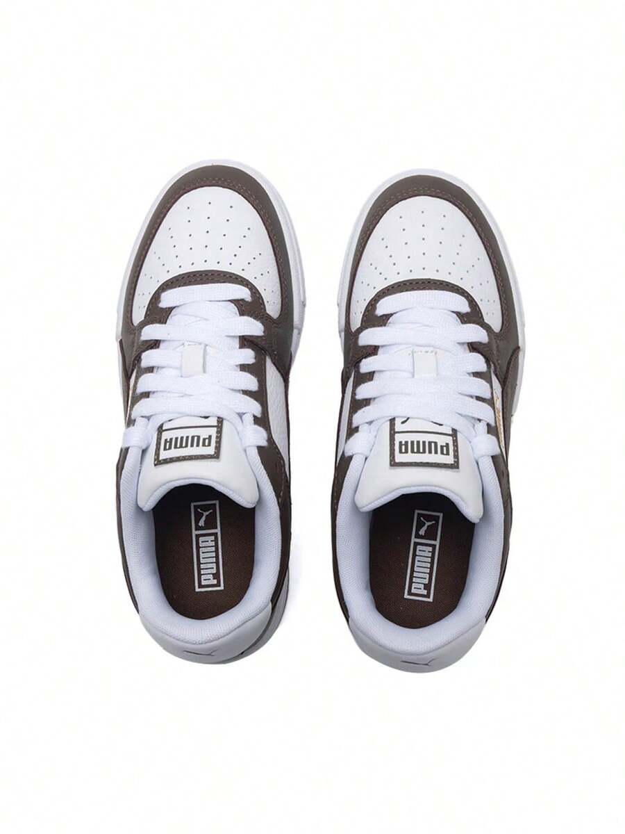 Puma New Women's Thick Sole Sports Comfortable Breathable Wear-Resistant Casual Sneakers - White/Brown - View 1