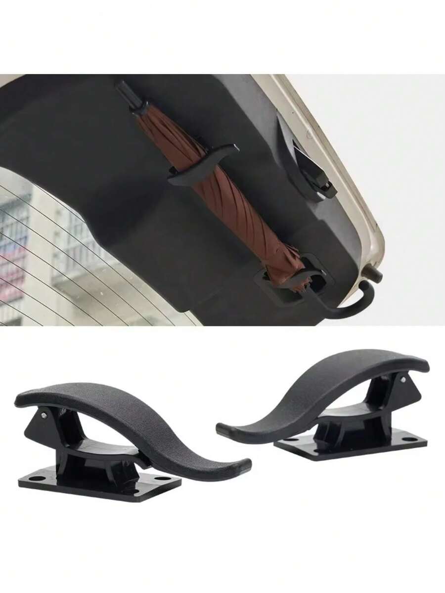 Car Trunk Umbrella Holder Self‑Adhesive Umbrella Fixing Clip Auto Interior Organizer Bracket Umbrella Storage Clamp For Vehicle - A - View 1