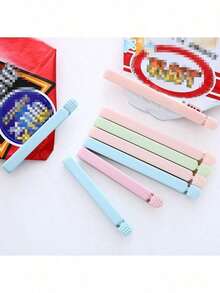 5/10pcs Food Bag Sealing Clips, Multi-Functional Reusable Food Freshness Sealing Clips, 4.7 Inch And 6 Inch, Suitable For Various Plastic Bags And Snack Bags, Kitchen Storage And Organization, Kitchen Accessories, Random Color - Multicolor - View 2