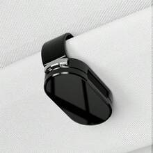 Newly Upgraded Car Eyewear Clip – Durable ABS Plastic, One-Handed Operation, Universal Fit For All Vehicle Models; Sun Visor Accessory For Car Glasses | Minimalist Eyewear Clip | Smooth-Edge Clip - A - View 13