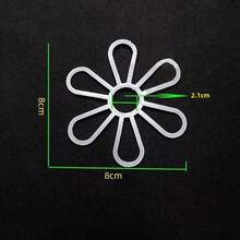 20/50/100pcs Plastic Chrysanthemum Pattern Weaving DIY Handcraft Six Petal Flower Handbags Pattern Weaving Decoration Accessories - A - View 16