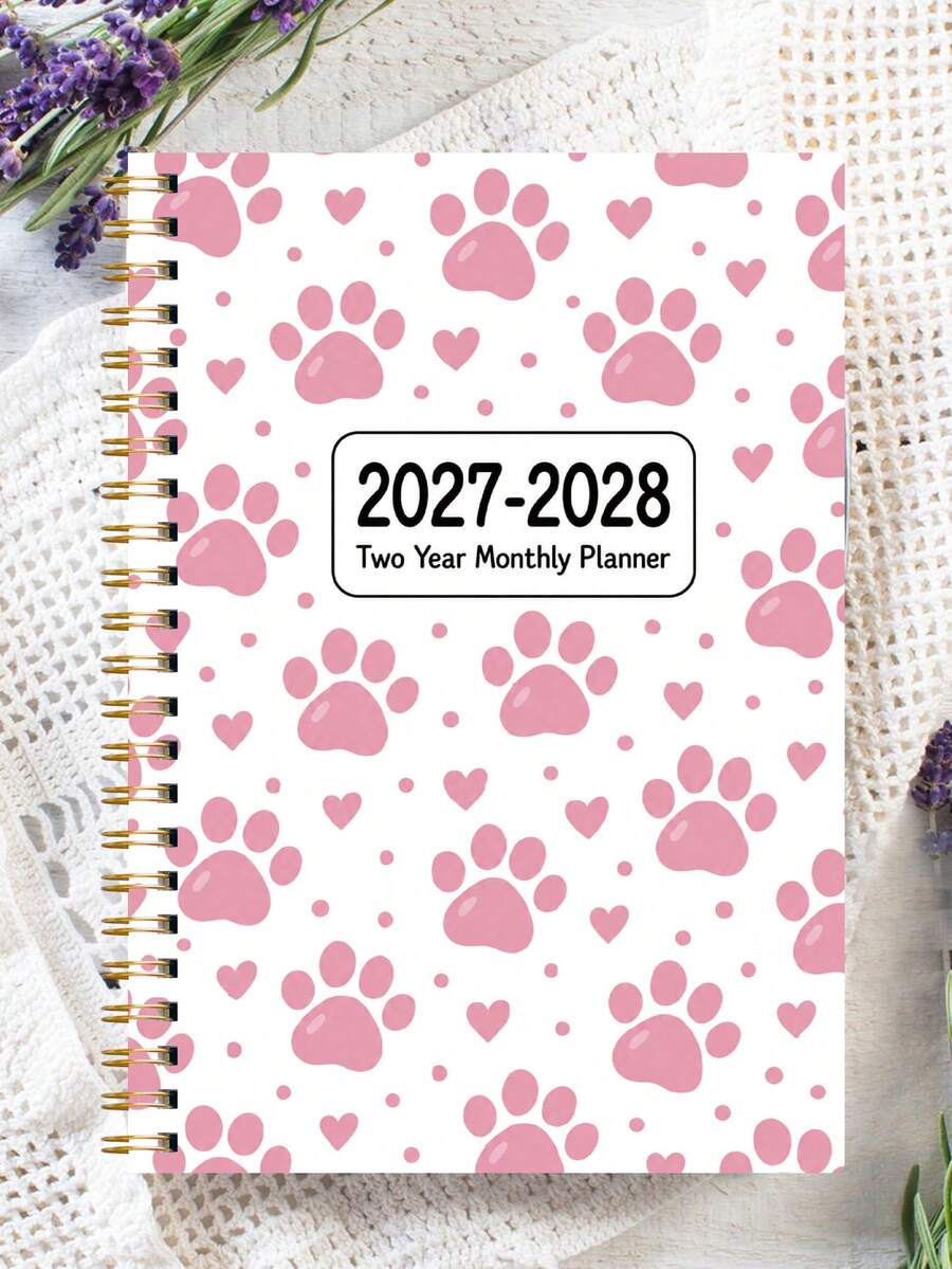 1本 2027-2028 月計畫筆記本，螺旋裝訂日曆附備註，2年期工作與日常規劃日程表，辦公桌配件，辦公室裝飾，聖誕禮物