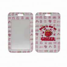 1pc Christmas Theme ID Card Holder, Cute Cartoon Print Badge Holder, Student Campus Card, Office ID Badge Protector, Can Hold Access Card, Simple Portable Luggage Tag, Multiple Patterns Available, Daily Commute Card Storage - C-multicolor - View 11