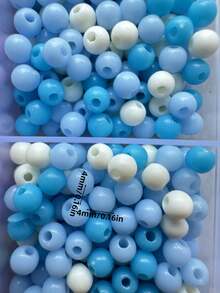 50g Minimalist Cute Acrylic 4mm Small Round Beads Mixed Color Series DIY Jewelry Necklace Bracelet Craft Making Accessories Loose Beads - 4mm Round Beads - View 5