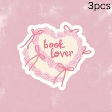 Pink Bow Book Lover Cake Sticker - Bookish Item For Romance Readers Cute Decal For Kindle Book Babe Sticker For Mood Reader Perfect For Book Lovers - one-size - View 10
