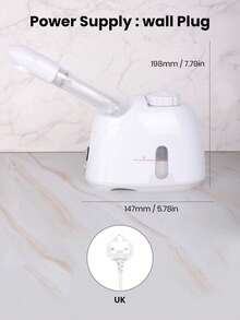 KSKIN Alat Penguap Wajah Portabel untuk Rumah, Semprotan Kabut Kecantikan SPA Nano Facial Steamer - Steker Inggris (220-240V) - View 9