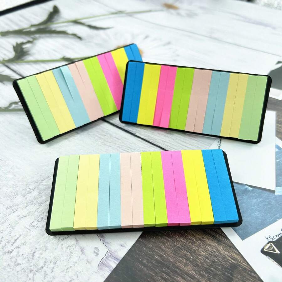 1pc/Colorful Index Sticky Notes Ultra-Thin Learning Notes Marker Notice Stickers 800 Pages Creative Sticky Notes - Multicolor - View 1