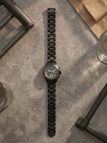Fossil Men's Machine Chronograph - Black Stainless Steel, Tachymeter, 10 ATM - Black - View 5