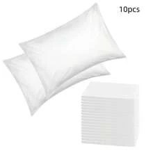 5pcs Disposable Pillow Cases Pillow Covers Bulk Pillow Sheets For Travel Hotels Single-Use Pillowcases, Non Woven Fabric - White - View 10