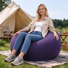 Inflatable Slouchy Sofa Chair, Foldable, Portable, Soft And Comfortable Bean Bag Sofa, Suitable For Indoor/Outdoor Use - Multicolor - View 2