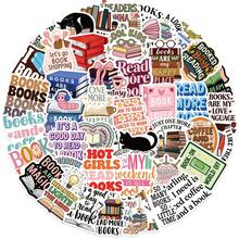 50pcs Bookish Aesthetic PVC Material Graffiti Stickers Decorative Phone Case, Diary, Computer, Water Bottle, Guitar, Teacher Reward Gift, Back To School Season Gift - one-size - View 7