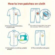 4pcs Colon Pattern Iron-On Patches - DIY Embroidery Patches, Sewable Iron-On Heart Patches, Suitable For Clothes, Jackets, Hats, Backpacks, Jeans, Decorative Badges - Ironing Style - View 11