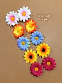 10pcs Sweet Style Sunflower Hair Clips Hair Accessories For Daily Wear - Multicolor - View 7
