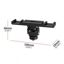 Cold Shoe Mount Extension Bar Microphone Holder LED Light Bracket, Compatible With 13 Osmo Action 5pro Camera Cage Phone Mount - View 4