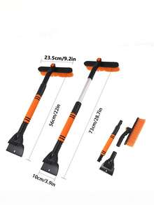 Multifunctional Car Snow Shovel – Heavy-Duty PP Material Non-Electric Scraper | Front Position Deicing Tool With Ergonomic Handle (Winter 2025-2026 Upgraded) - Multiple Styles - View 3