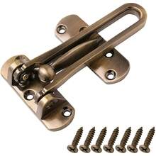 Home Anti-Theft Door Buckle Bedroom Kids Room Door Bar Lock Stainless Safety Chain Hotel Anti-Lock Buckle Insurance Door Bolt - A - View 9
