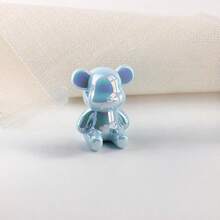 1pc Colorful Cartoon Bear Figurine, Cute Modern Home Decor, Cabinet Animal Sculpture Statue, Suitable For Bedroom, Living Room And Office, Perfect Small Gift For New Year, Birthday, Wedding And Other Parties - Multicolor - View 12