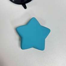 Liquid Silicone 3D Star & Heart Phone Grip Stand, Adhesive Expandable Portable Desktop Stand, Solid Color Minimalist Back Mount Stand, Foldable Multi-Function Phone Stand, Portable Air Cushion Phone Stand, Expandable Desktop Stand Slouchy Stand, Push-Pull Phone Grip Phone Accessory - Star Design - View 20