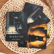 Black Cats Oracle Cards, 50-Card Mystical Cat & Witchy Divination Deck ...