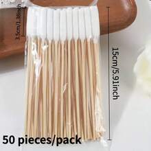 50pcs Extra Long Pet Cleaning Swabs, Pet Cotton Swabs, Cotton Buds For Ear Cleaning, Skin Cleaning, Medication Application, Large Cotton Swabs Suitable For Small, Medium, Large Cats And Dogs - Multicolor - View 15