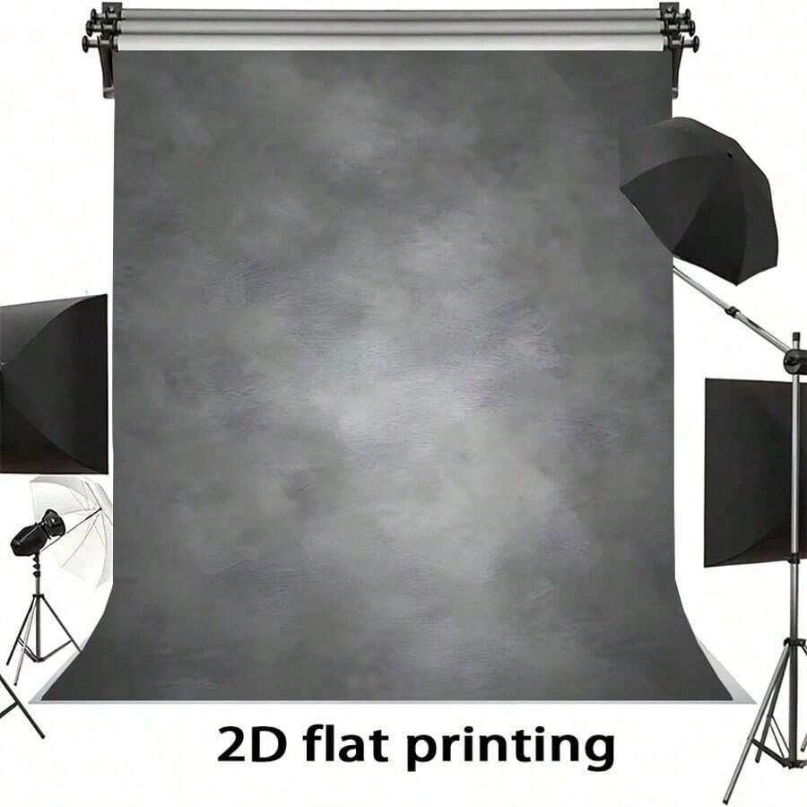 2D Flat Banner Grey Gradient Vintage Abstract Texture, Suitable For Portrait Photography Studio Props, Portrait Photography Banners,