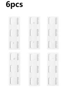3/6pcs White Power Strip Holder, No-Drill Power Strip Router Wall Mount, Wall-Mounted Socket Power Strip Storage Organizer, Detachable Fixing Bracket, Space-Saving Organizer For Home Office, Practical Hooks, Office Organization, Minimalist Design, Practical Hooks - View 13