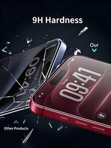 Mr. War Gorilla 6pcs High-Definition Tempered Glass Screen Protector, Daily Anti-Collision, Anti-Scratch From Sharp Objects, No Marks Left, Effectively Protects Phone Screen. Advanced Coating Coverage, Waterproof, Anti-Fingerprint, Smooth Operation Without Lag, Easy Installation, Precise Fit. Compatible With IPhone Duo/18promax/18pro/18/17e/17 Pro Max/17 Pro/17Air/17/16 Pro Max/16 Pro/16 Plus/16/15 Pro Max/15/14/13/12 And Other Models. - Clear - View 3