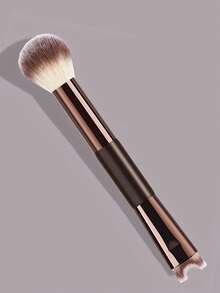 19 PCS Double-Ended Makeup Brush Set With Bag Professional Foundation Powder Concealers Eyeshadow Blush Soft Bristles - Brown - View 6