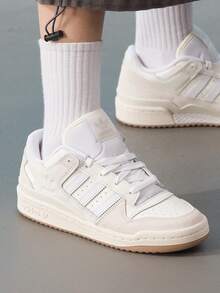 Adidas FORUM LOW CL Sneakers Men's Women's Lightweight Breathable Casual Shoes ID6858 - White - View 11