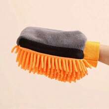 1 chiếc găng tay rửa xe bằng vải chenille chống thấm nước, màu ngẫu nhiên - A - Xem 9