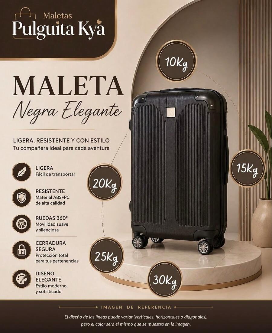 Suitcases - Black - View 1