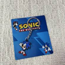 1pc Sonic Style Cartoon Metal Keychain, Video Game Character Pendant Key Ring For Backpack Purse Bags, Cool Gift For Fans & Kids - Multicolor - View 6