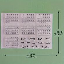 Clear Silicone Stamps Set, German Text Rubber Stamps, Christmas Birthday Greeting Words Stamp, DIY Scrapbooking Card Making Craft Decor - DY-1 - View 25