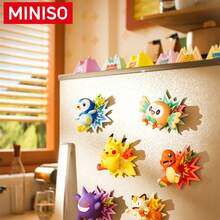 MINISO Pokemon 3D Fridge Magnet Character Figure, Random 1 Style Sent, Comic Burst Fridge & Locker Decor For Kitchen And Home, Birthday Christmas Gift - Random One - View 2