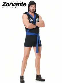 Men Cosplay Clothing - Blue - View 4
