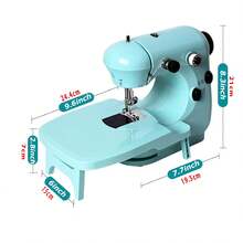 1pc Beginner Sewing Machine, Mini Portable Sewing Machine, Beginner Sewing Machine, Suitable For Beginners, Is A Complete Set Of Quick Home Fabric Repair Tools And A Good Helper For DIY Craft Enthusiasts(All The Accessories Come In Random Colors.) - Multicolor - View 10