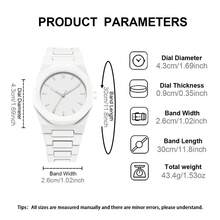 1pc Men's Fashion Business Quartz Watch, Suitable For Daily Wear. Father's Day Gift, Men's Gift, Valentine's Day Gift, Back To School Gift - V455 - View 4