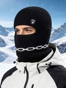 1pc Unisex Multi-Functional Warm Knitted Beanie Hat, Cold-Proof Knitted Cap For Autumn/Winter, Suitable For Daily Wear, Outdoor Activities And Cycling - Multicolor - View 9