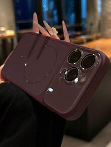 Luxury Skin-Friendly Matte Magnetic Phone Case Compatible With IPhone 18 Pro Max 17 Pro Max 17 Pro 17 16 Pro Max 16 Pro 15 Pro Max 16 15 14 13 Minimalist Shockproof Anti-Shock Back Cover - Cherry Red - View 4