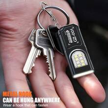 Portable USB Rechargeable Hands-Free Flashlight | Mini Keychain Light ...