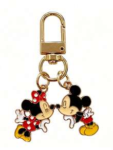 4pcs Disney New Mickey Minnie Cartoon Character Keychain Metal Key Ring Creative Metal Pendant Zipper Charm Christmas Gifts Gifts For Women - Multicolor - View 10