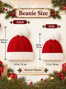 Customized Santa Hat, Christmas Knit Hat, Personalized Santa Hat, Christmas Party Hat, Embroidered Santa Hat, Christmas Gift - Multicolor - View 8