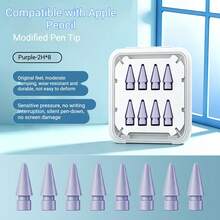 8pcs Apple Pencil Replacement Tips, Including Colorful Replacement Tips, Wear-Resistant Tips, And Original Tips Compatible With 1st And 2nd Generation Apple Pencils. - Multicolor - View 4